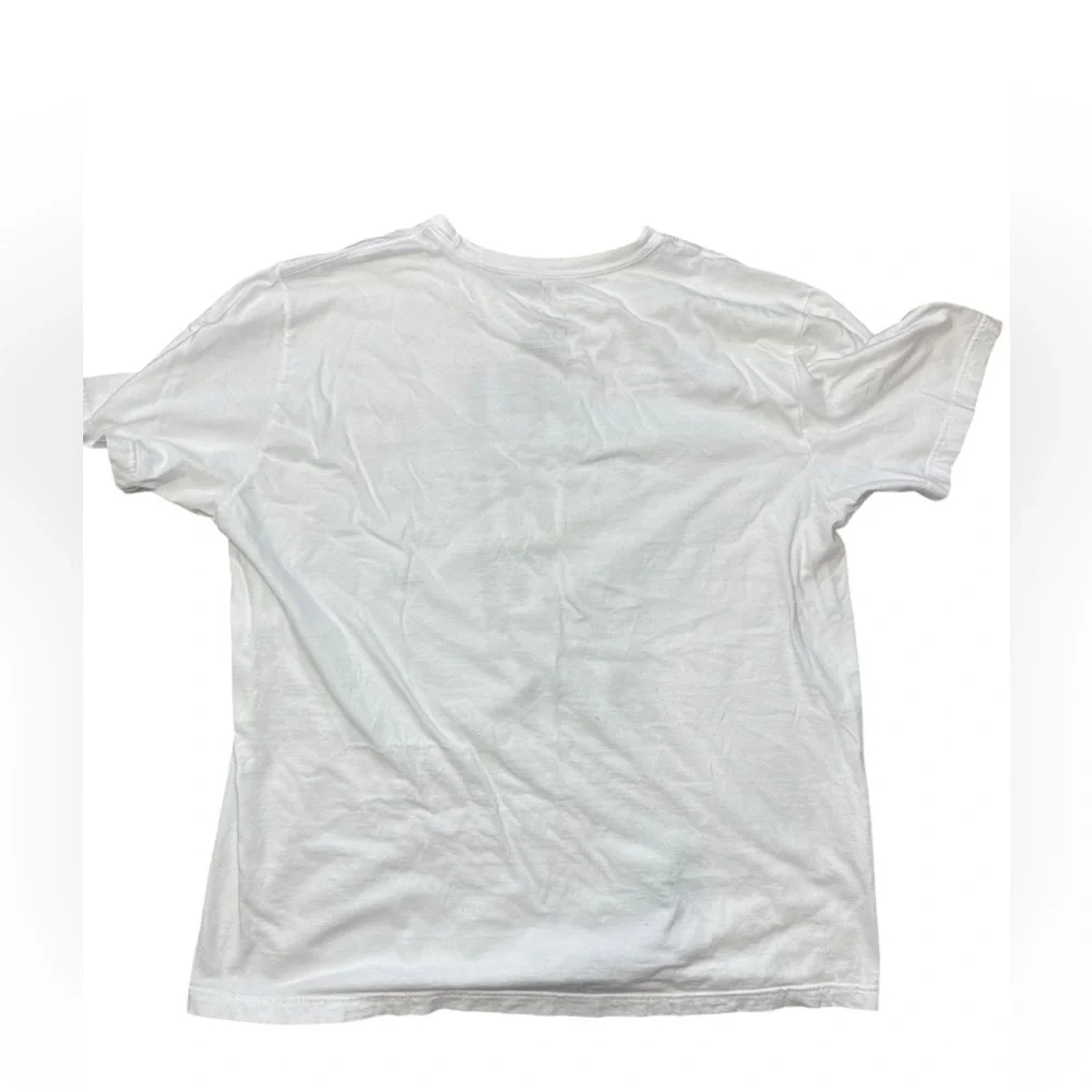 Nike White Tee with Black Geometric Design‎